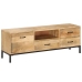 Mueble de TV de madera maciza de mango 130x30x45 cm