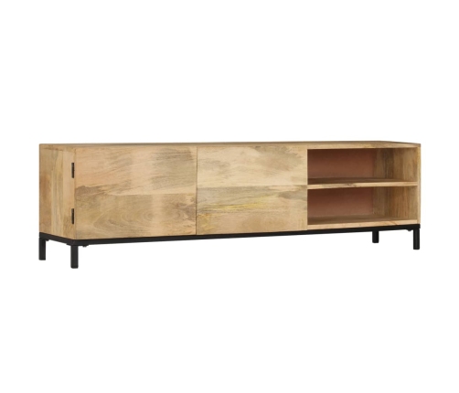 vidaXL Mueble de TV de madera maciza de mango 145x30x41 cm