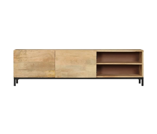 vidaXL Mueble de TV de madera maciza de mango 145x30x41 cm