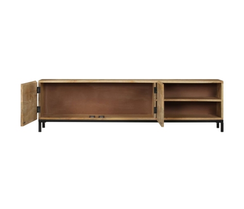 vidaXL Mueble de TV de madera maciza de mango 145x30x41 cm