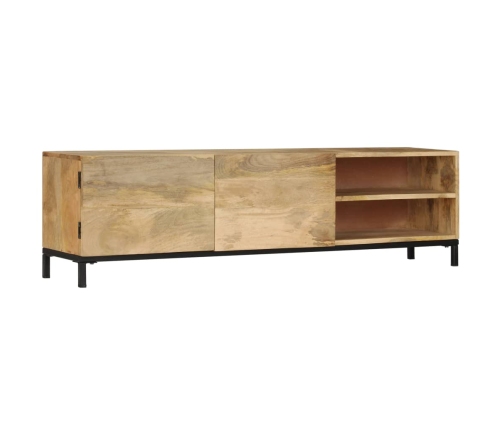 vidaXL Mueble de TV de madera maciza de mango 145x30x41 cm