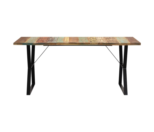 Mesa de comedor de madera maciza reciclada 180x90x76 cm