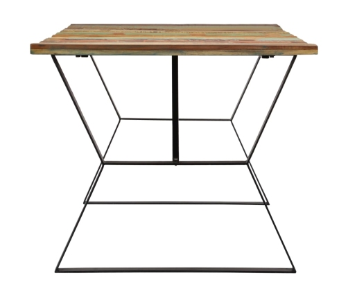 Mesa de comedor de madera maciza reciclada 180x90x76 cm