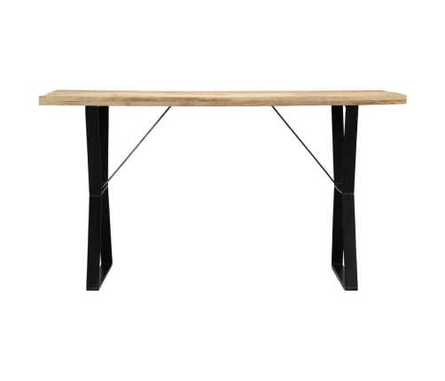 Mesa de comedor de madera maciza de mango 140x80x76 cm