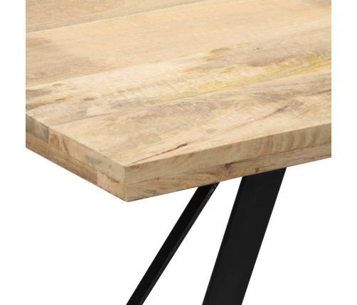 Mesa de comedor de madera maciza de mango 140x80x76 cm