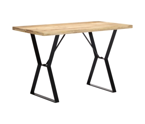 Mesa de comedor de madera maciza de mango 120x60x76 cm