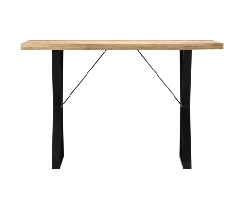 Mesa de comedor de madera maciza de mango 120x60x76 cm