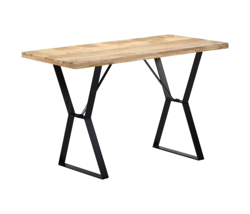 Mesa de comedor de madera maciza de mango 120x60x76 cm