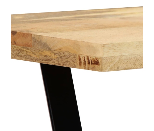 Mesa de comedor de madera maciza de mango 120x60x76 cm