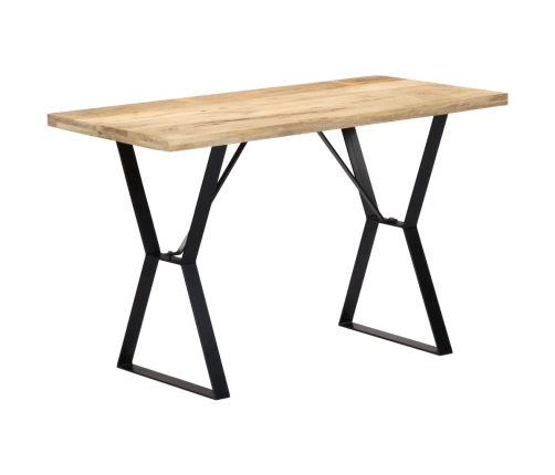 Mesa de comedor de madera maciza de mango 120x60x76 cm