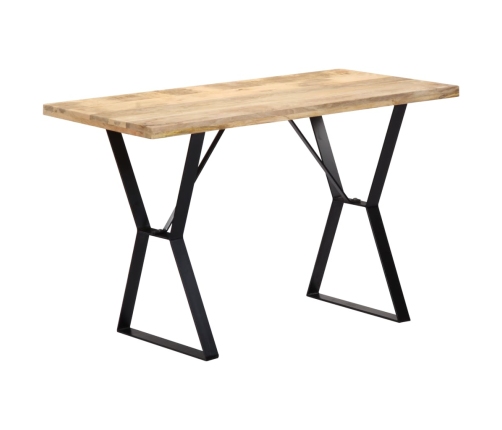 Mesa de comedor de madera maciza de mango 120x60x76 cm