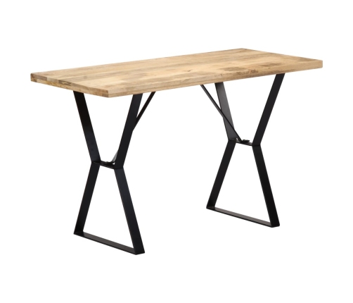 Mesa de comedor de madera maciza de mango 120x60x76 cm