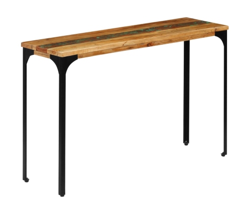 Mesa consola madera maciza reciclada 120x35x76 cm