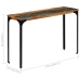 Mesa consola madera maciza reciclada 120x35x76 cm