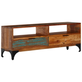 Mueble para TV cm madera maciza reciclada 118x35x45
