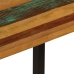 Mesa de comedor de madera maciza reciclada y acero 115x55x76 cm