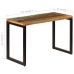 Mesa de comedor de madera maciza reciclada y acero 115x55x76 cm