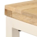 vidaXL Mesa de comedor de madera maciza de mango y acero 115x55x76 cm