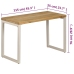 vidaXL Mesa de comedor de madera maciza de mango y acero 115x55x76 cm