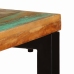 Mesa consola madera maciza reciclada y acero 120x35x76 cm