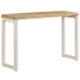 Mesa consola madera maciza de mango y acero 120x35x76 cm