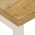 vidaXL Mesa de centro madera maciza de mango y acero 100x50x35 cm