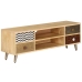 Mueble de TV de madera maciza de mango 120x30x40 cm