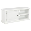 Mueble para TV de madera blanco 90x30x40 cm