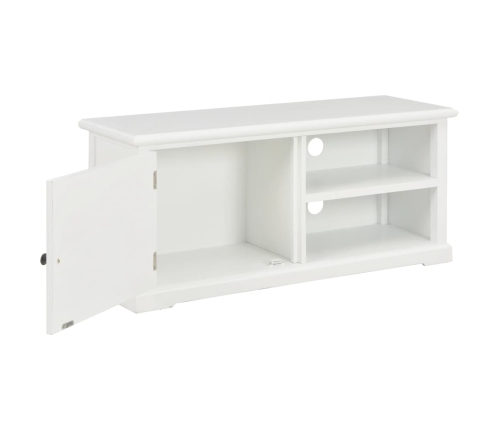 Mueble para TV de madera blanco 90x30x40 cm