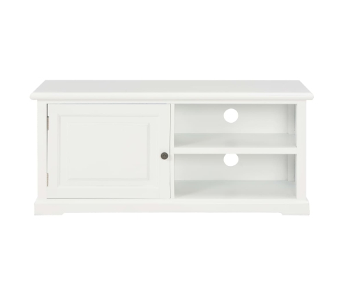 Mueble para TV de madera blanco 90x30x40 cm