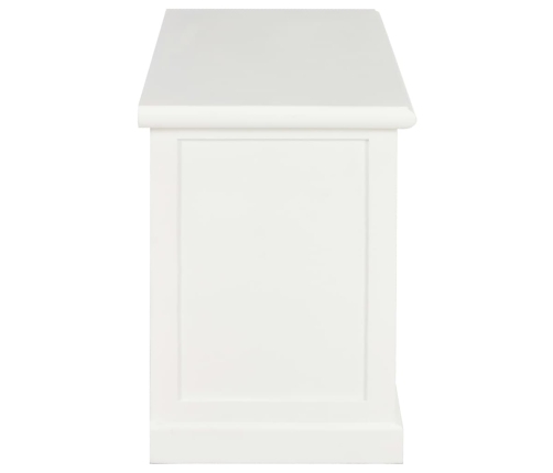 Mueble para TV de madera blanco 90x30x40 cm