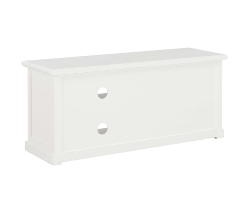 Mueble para TV de madera blanco 90x30x40 cm