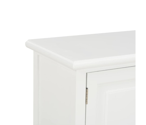 Mueble para TV de madera blanco 90x30x40 cm