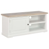 Mueble para TV de madera blanco 90x30x40 cm