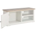 Mueble para TV de madera blanco 90x30x40 cm