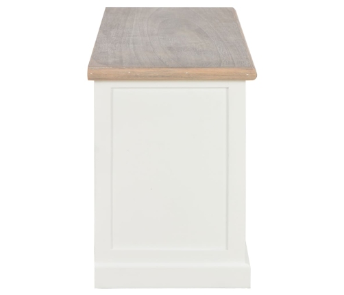 Mueble para TV de madera blanco 90x30x40 cm