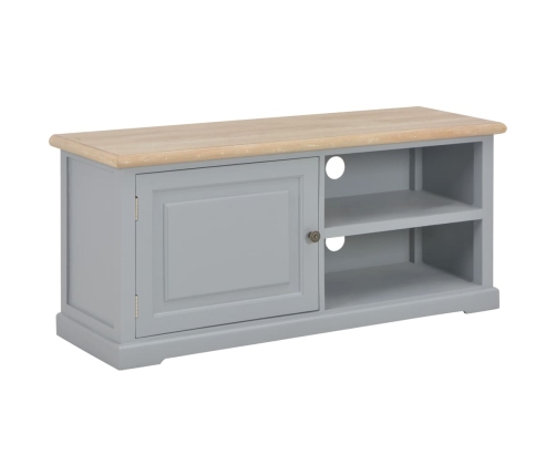 Mueble para TV de madera gris 90x30x40 cm