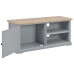 Mueble para TV de madera gris 90x30x40 cm