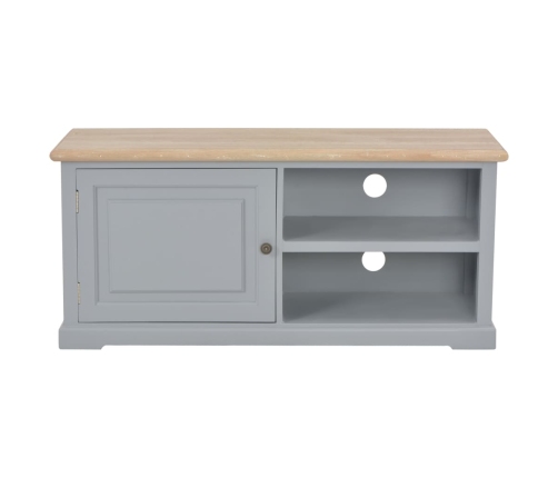 Mueble para TV de madera gris 90x30x40 cm