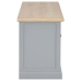 Mueble para TV de madera gris 90x30x40 cm