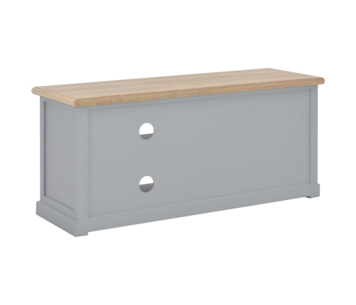 Mueble para TV de madera gris 90x30x40 cm