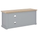 Mueble para TV de madera gris 90x30x40 cm