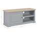 Mueble para TV de madera gris 90x30x40 cm