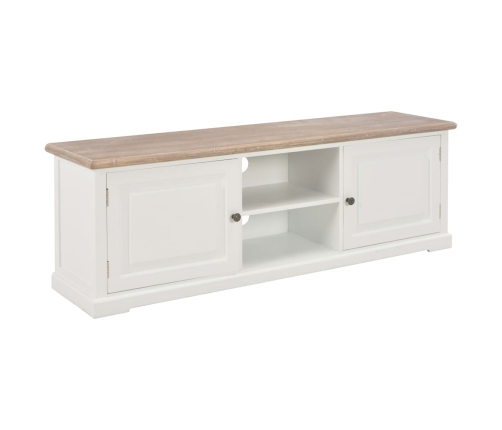 vidaXL Mueble para TV de madera blanco 120x30x40 cm