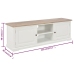 vidaXL Mueble para TV de madera blanco 120x30x40 cm