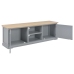 vidaXL Mueble para TV de madera gris 120x30x40 cm