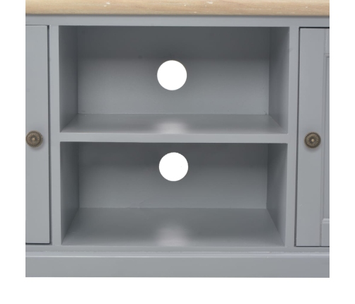 vidaXL Mueble para TV de madera gris 120x30x40 cm