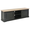 vidaXL Mueble para TV madera negro 120x30x40 cm