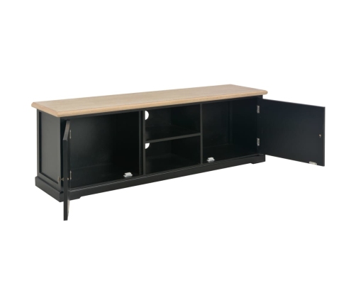 vidaXL Mueble para TV madera negro 120x30x40 cm