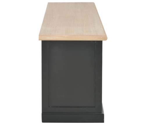 vidaXL Mueble para TV madera negro 120x30x40 cm